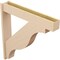 Ekena Millwork 7 1/2-in W x 44-in D x 44-in H Funston Block Rough Cedar Woodgrain TimberThane Outlooker, Primed Tan OUTUR075X44X44FST44RCPR - alternate 6
